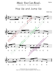 Click to Enlarge: "Down by the Bay" Rhythm Format