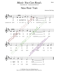Click to enlarge: "New River Train," Beats Format