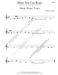 "New River Train," Music Format