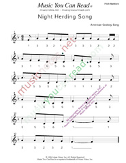 Click to Enlarge: "BuNight Herding Song," Pitch Number Format