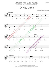 Click to Enlarge: "O No, John," Rhythm Format