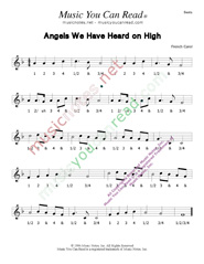 Click to enlarge: "Angels We Have Heard on High," Beats Format
