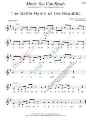Click to enlarge: "Battle Hymn of the Republic," Beats Format