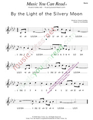Click to enlarge: "By the Light of the Silvery Moon," Beats Format