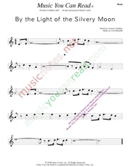"By the Light of the Silvery Moon," Music Format