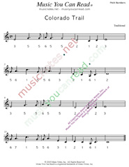 Click to Enlarge: "Colorado Trail," Pitch Number Format