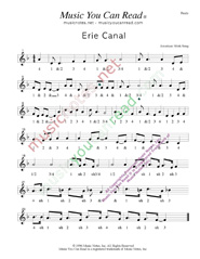 Click to enlarge: "Erie Canal," Beats Format