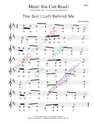 Click to enlarge: "The Girl I Left Behind Me," Beats Format
