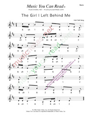 Click to enlarge: "The Girl I Left Behind Me," Beats Format