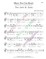 Click to enlarge: "The John B. Sails," Beats Format