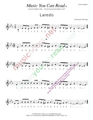 Click to Enlarge: "Laredo," Pitch Number Format