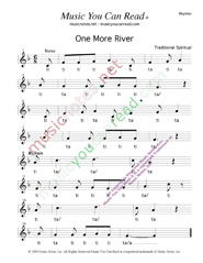Click to Enlarge: "One More River," Rhythm Format