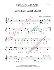 Click to Enlarge: "Swing Low, Sweet Chariot," Pitch Number Format