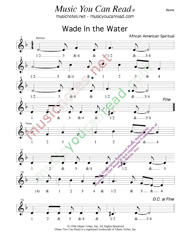 Click to enlarge: "Wade In the Water," Beats Format