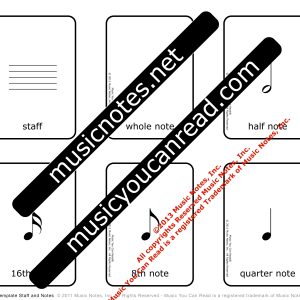 Flash Cards - Music Notes