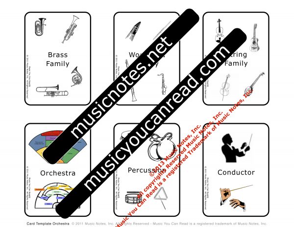 Flash Cards - Orchestra