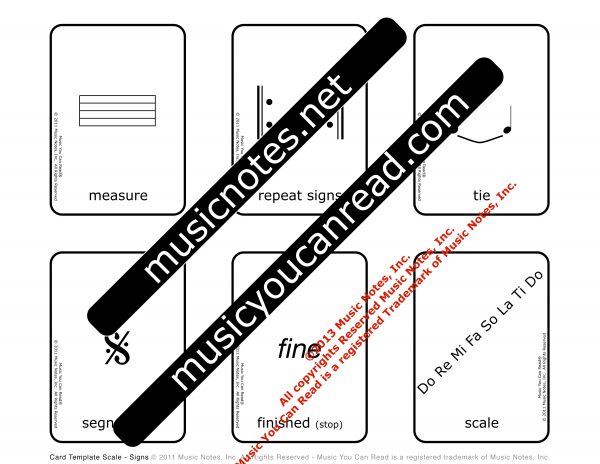Flash Cards - Music Symbols #1