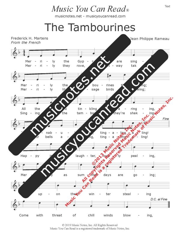 Tambourines, The