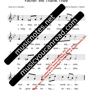 Father We Thank Thee