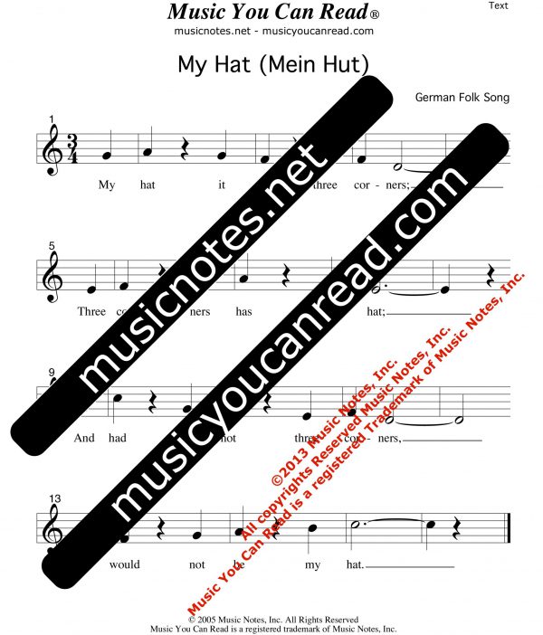 My Hat (Mein Hut)