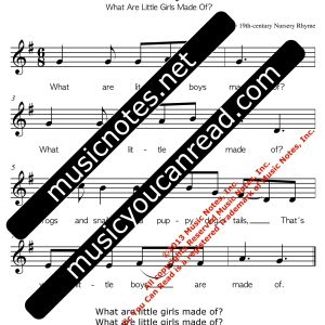 What are Little Boys/Girls Made Of?