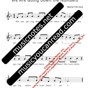 We Are Going Down the Numbers