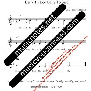 Early To Bed Early To Rise