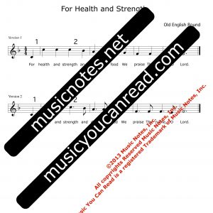 For Health and Strength