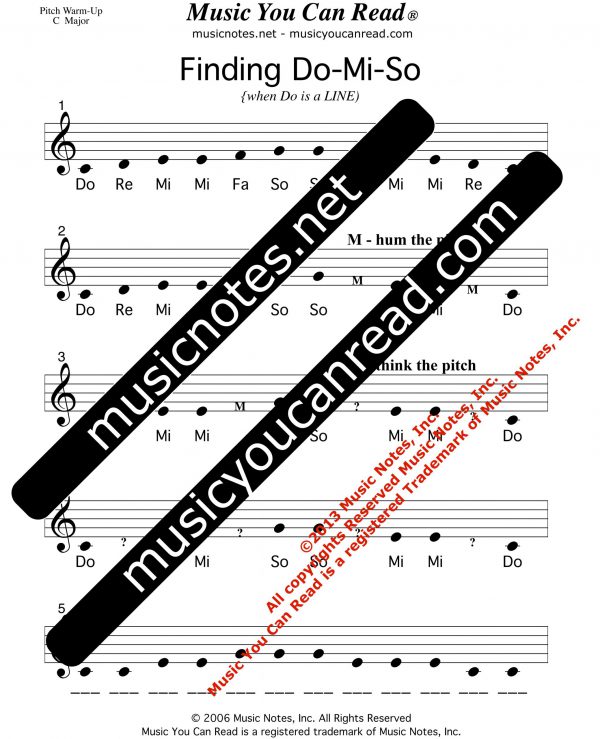 Finding Do-Mi-So, Tonic Triad