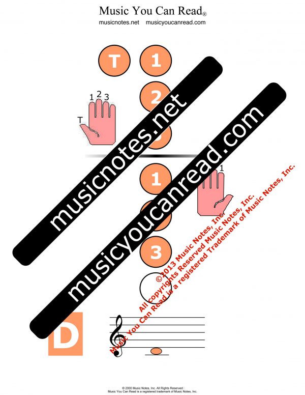 Recorder Chart - D