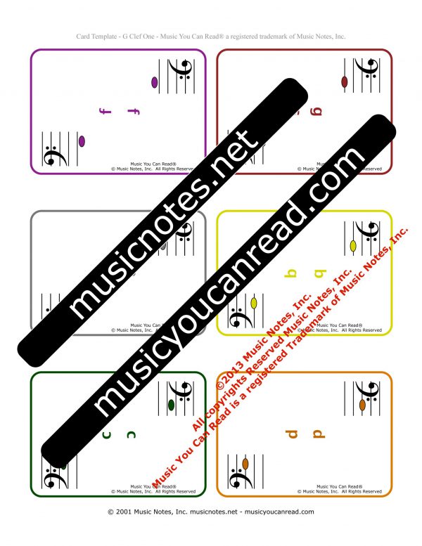 Playing Cards - F Clef Complete