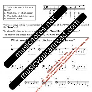 Note Words - F clef #2